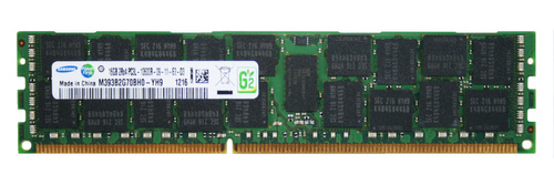 Memory RAM 1x 16GB Samsung ECC REGISTERED DDR3 2Rx4 1333MHz PC3-10600 RDIMM | M393B2G70BH0-YH9