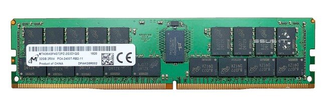 Memory RAM 1x 32GB Micron ECC REGISTERED DDR4 2Rx4 2400MHz PC4-19200 RDIMM | MTA36ASF4G72PZ-2G3