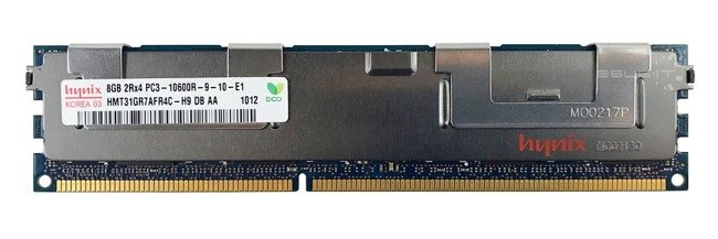 Memory RAM 1x 8GB Hynix ECC REGISTERED DDR3  1333MHz PC3-10600 RDIMM | HMT31GR7AFR4C-H9