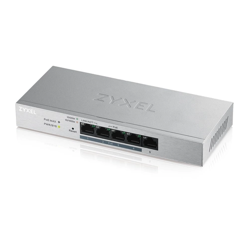 Switch Zyxel GS1200-5HPV2-EU0101F 5x 1Gb 60W PoE+