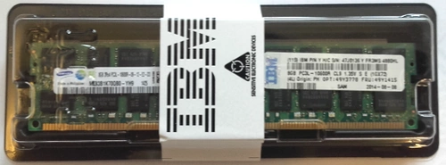 Memory RAM 1x 8GB IBM ThinkServer & System X DDR3 1333MHz ECC REGISTERED DIMM | 49Y3778