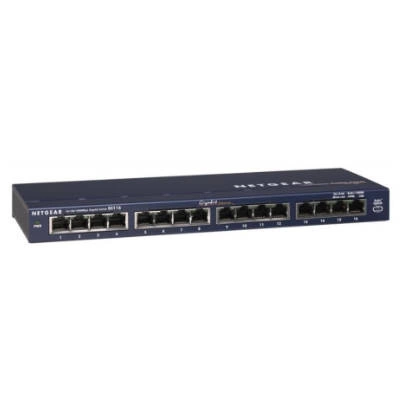 Switch Netgear GS116GE | 512 kB | 32 Gb/s | 16x Ethernet Port