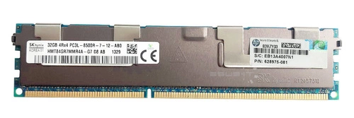 Memory RAM 1x 32GB Hynix ECC REGISTERED DDR3  1066MHz PC3-8500 RDIMM | HMT84GR7MMR4A-G7