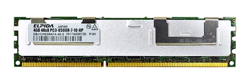 Memory RAM 1x 4GB ELPIDA ECC REGISTERED DDR3 1066MHz PC3-8500 RDIMM | EBJ42HE8BAFA-AE-E