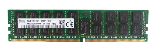 Memory RAM 1x 16GB Hynix ECC REGISTERED DDR4 2133MHz PC4-17000 RDIMM | HMA42GR7AFR4N-TF