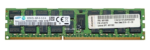 Memory RAM 1x 16GB Samsung ECC REGISTERED DDR3  1333MHz PC3-10600 RDIMM | M393B2G70DB0-YH9