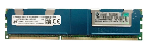 Memory RAM 1x 32GB Micron ECC LOAD REDUCED DDR3  1866MHz PC3-14900 LRDIMM | MT72JSZS4G72LZ-1G9