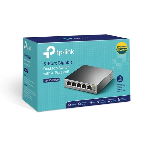 Switch TP-LINK TL-SG1005P 5x 1Gb 65 W PoE+