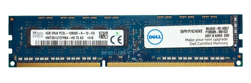 Memory RAM 1x 4GB Hynix ECC UNBUFFERED DDR3  1333MHz PC3-10600 UDIMM | HMT351U7CFR8A-H9