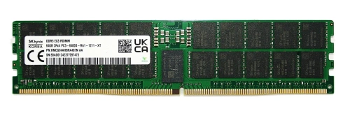 Memory RAM 1x 64GB Hynix ECC REGISTERED DDR5 2Rx4 6400MHz PC5-51200 RDIMM | HMCG94AHBRA487N