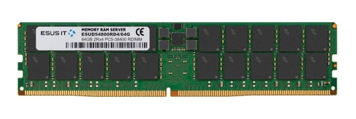 Memory RAM 1x 64 GB ESUS IT ECC REGISTERED DDR5 2Rx4 4800MHz PC5-38400 RDIMM | ESUD54800RD4/64G