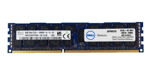 Memory RAM 1x 8GB Hynix ECC REGISTERED DDR3 2Rx4 1333MHz PC3-10600 RDIMM | HMT31GR7EFR4A-H9