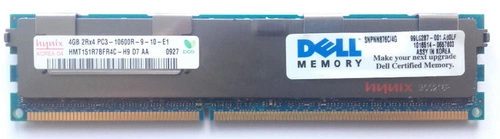 Memory RAM 1x 4GB DELL PowerEdge & Precision Workstation DDR3 1333MHz ECC REGISTERED DIMM | SNPNN876C/4G 