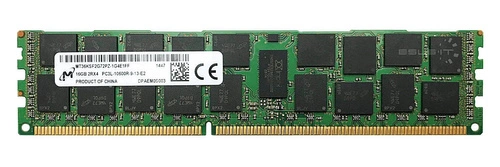 Memory RAM 1x 16GB Micron ECC REGISTERED DDR3 1333MHz PC3-10600 RDIMM | MT36KSF2G72PZ-1G4