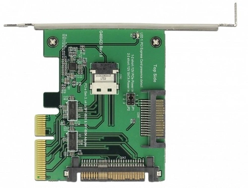 Delock Card PCI Express x4 U.2 NVMe 1x SFF-8654 4i + 1x SFF-8639 | 89921