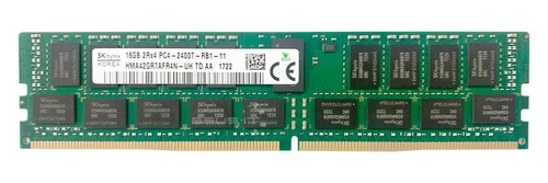 Memory RAM 1x 16GB Hynix ECC REGISTERED DDR4 2Rx4 2400MHz PC4-19200 RDIMM | HMA42GR7AFR4N-UH
