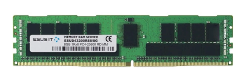 Memory RAM 1x 8GB ESUS IT ECC REGISTERED DDR4 1Rx8 3200MHz PC4-25600 RDIMM | ESUD43200RS8/8G