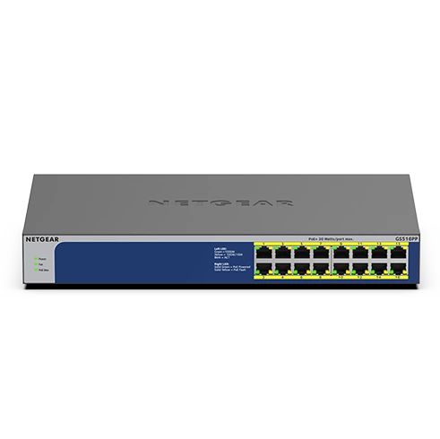 Switch Netgear GS516PP-100EUS 16x 1Gb 260 W PoE+