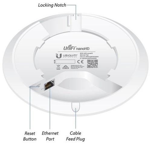 Access Point Ubiquiti UAP-NANOHD-3 2,4 GHz | 5 GHz 1733 Mbps 802.11a/b/g/n/ac-wave2