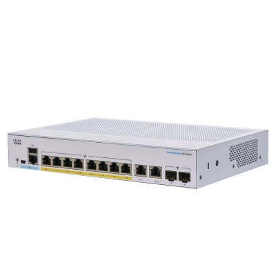 Switch Cisco Business CBS250-8P-E-2G-EU 8x 1Gb 2x RJ-45/SFP 67 W PoE+
