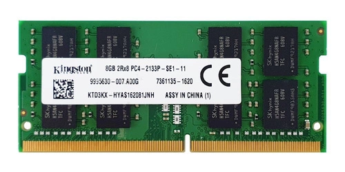 Memory RAM 1x 8GB Kingston SO-DIMM DDR4 2133MHz PC4-17000 | KTD3KX-HYA