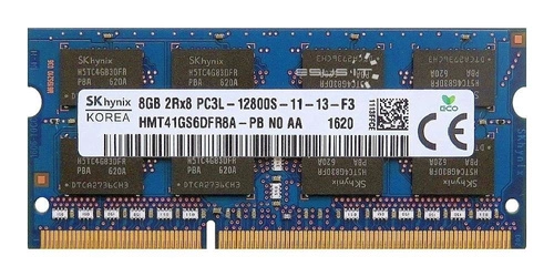 Memory RAM 1x 8GB Hynix SO-DIMM DDR3 1600MHz PC3-12800 | HMT41GS6AFR8A-PB