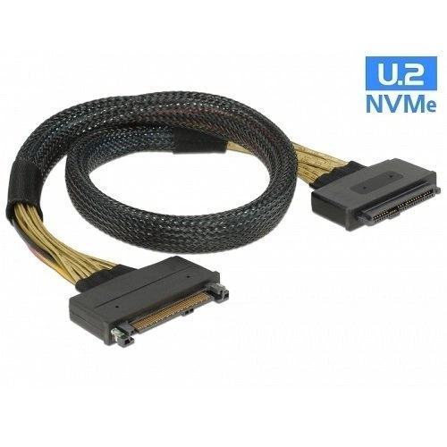 Delock Extension cable U.2 SFF-8639 > U.2 SFF-8639 0.5m | 85738