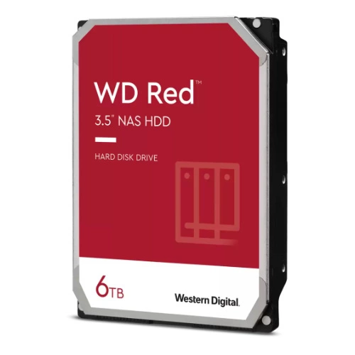 Hard Disk Drive Western Digital  RED 3.5'' HDD 6TB 5400RPM SATA 6Gb/s 256MB | WD60EFPX