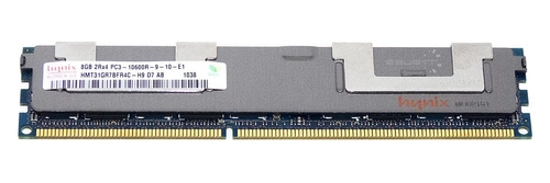 Memory RAM 1x 8GB Hynix ECC REGISTERED DDR3 1333MHz PC3-10600 RDIMM | HMT31GR7BFR4C-H9