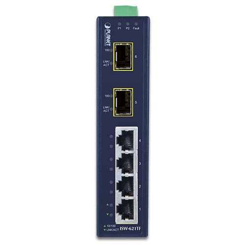 Switch Planet ISW-621 4x 100Mb 2x 100Mbps SFP