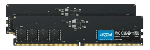 Memory RAM 2x 32GB Crucial NON-ECC UNBUFFERED DDR5 5600MHz PC5-44800 UDIMM | CT2K32G56C46U5