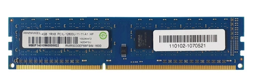 Memory RAM 1x 4GB Ramaxel NON-ECC UNBUFFERED DDR3 1600MHz PC3-12800 UDIMM | RMR5030EF68F9W