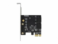 Delock 4xSATA Asmedia ASM1064 PCI Express x1 Card low profile