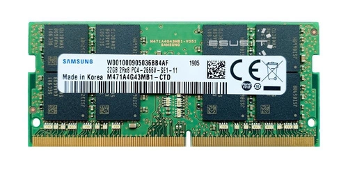 Memory RAM 1x 32GB Samsung SO-DIMM DDR4 2666MHZ PC4-21300 | M471A4G43MB1-CTD