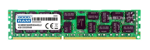 Memory RAM 1x 4GB GoodRAM ECC REGISTERED DDR3 2Rx8 1600MHz PC3-12800 RDIMM | W-MEM1600R3D84GLV