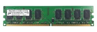 Memory RAM 1x 2GB Micron NON-ECC UNBUFFERED DDR2 800MHz PC2-6400 UDIMM | MT16HTF25664AY-800