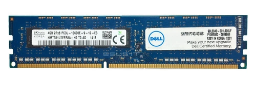 Memory RAM 1x 4GB Hynix ECC UNBUFFERED DDR3 1333MHz PC3-10600 UDIMM | HMT351U7EFR8A-H9