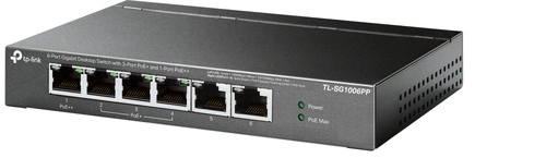 Switch TP-LINK TL-SG1006PP 6x 1Gb 64 W PoE+ / PoE++