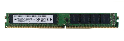 Memory RAM 1x 32GB Micron DDR4 2Rx8 2666MHz PC4-21300 ECC UNBUFFERED VLP | MTA18ADF4G72AZ-2G6