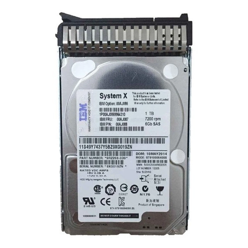 Hard Disc Drive dedicated for Lenovo server 2.5'' capacity 1TB 7200RPM HDD SAS 6Gb/s 00AJ141