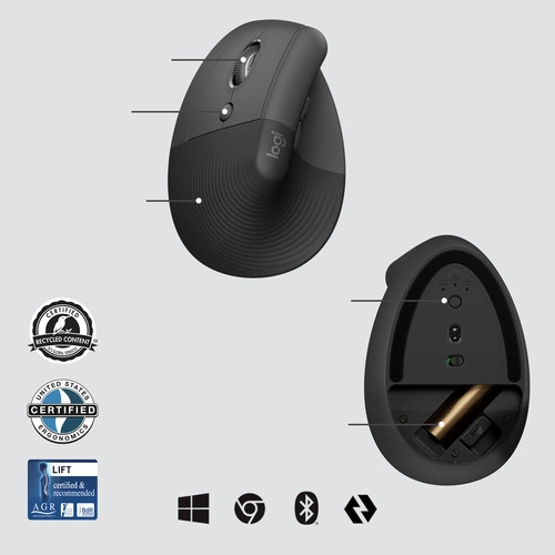 Wireless mouse Logitech Lift for Business 910-006495