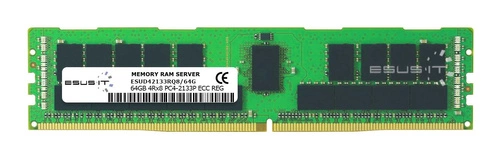 Memory RAM 1x 64GB ESUS IT ECC REGISTERED DDR4 4Rx8 2133MHz PC4-17000 RDIMM | ESUD42133RQ8/64G