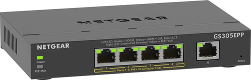 Switch Netgear GS305EPP-100PES 5x 1Gb 120 W PoE+
