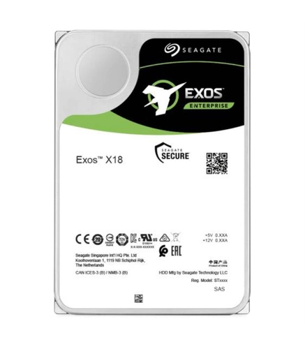 Hard Disk Drive Seagate Exos X18 3.5'' HDD 18TB 7200RPM SATA 12Gb/s 256MB | ST18000NM000J-RCF 