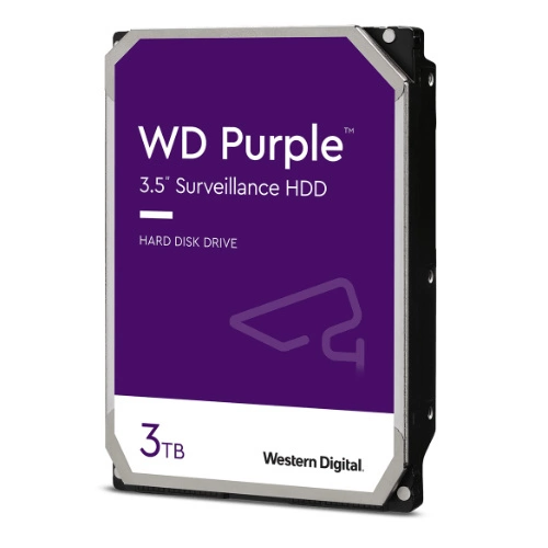 Hard Disk Drive Western Digital  PURPLE 3.5'' HDD 3TB 5400RPM SATA 6Gb/s 256MB | WD33PURZ