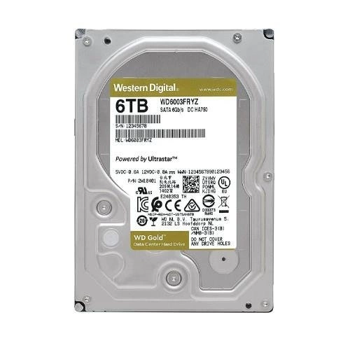 Hard Disk Drive Western Digital GOLD 3.5'' HDD 6TB 7200RPM SATA 6Gb/s 128MB | WD6003FRYZ