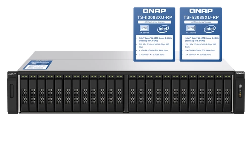 NAS server QNAP TS-h3088XU-RP-W1270-64G 30x SSD | HDD SATA 64GB RAM