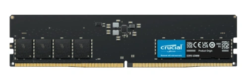 Memory RAM 1x 32GB Crucial NON-ECC UNBUFFERED DDR5 5600MHz PC5-44800 UDIMM | CT32G56C46U5T