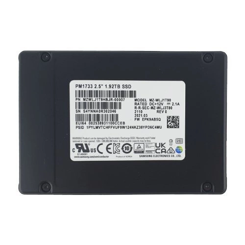 SSD disk Samsung PM1733 1.92TB 2.5'' NVMe PCIe 4.0 x4/dual port x2  | MZWLJ1T9HBJR MZWLJ1T9HBJR-00007
