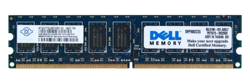 Memory RAM 1x 2GB DELL PowerEdge & Precision Workstation DDR2 667MHz ECC UNBUFFERED DIMM | SNPF6802C/2G